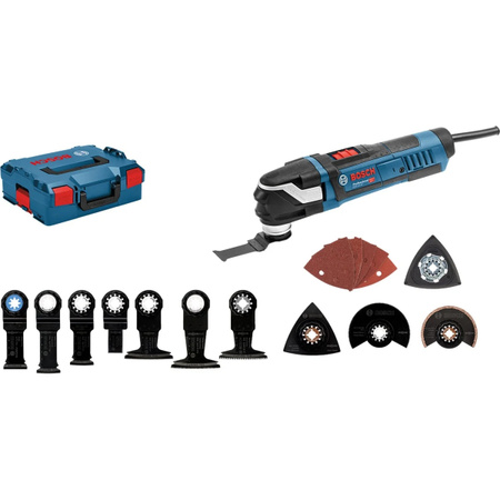 Bosch Multi-Cutter GOP 40-30 Professional Multifunktionswerkzeug mit Zubehör und L-BOXX in Blau/Schwarz