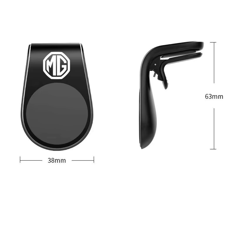 Magnetischer Handyhalter aus Metall in Schwarz für Morris Garages MG ZS GS MG5 MG3 TF Hector HS - Bild 6