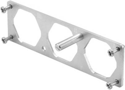 Weidmüller Montagerahmen HDC 24B HP550 MPL3 TYP1 aus Aluminium in Silber - Bild 1
