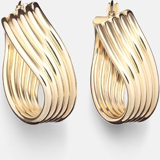 amofa Creolen Edelstahl, Gold, Damen - Bild 1