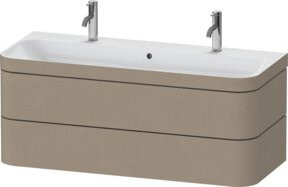 Duravit Möbelwaschtisch-Unterschrank Happy D.2 Plus in Beige mit 2 Schubladen, Wandmontage, Breite: 117,5 cm, Tiefe: 49 cm, Höhe: 48 cm - Bild 1