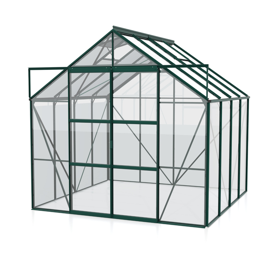 Vitavia Gewächshaus Uranus 6700 in Smaragd Grün mit 6,7 m² Fläche und 3 mm ESG-Glas - Bild 5