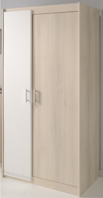Parisot Kleiderschrank Charly 21, 2-türig, Akazie-Weiß, B/T/H: 85 x 52 x 180 cm - Bild 1