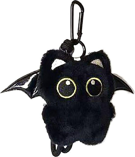 Schwarze Katze Plüsch Schlüsselanhänger, Unisex - Bild 1