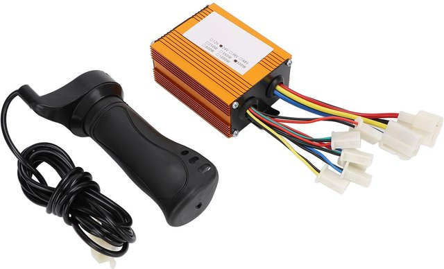 Shoemst Motor Geschwindigkeitsregler Set mit Gasgriff und Steuerbox für 24V 500W Bürstenmotoren in Schwarz - Bild 1