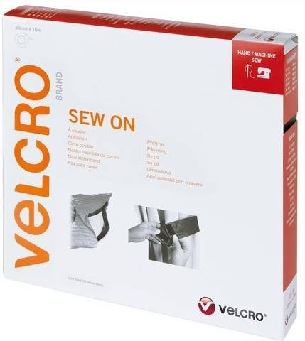 VELCRO Klettband zum Aufnähen mit Haken und Flausch in Bordeauxrot, Breite: 2 cm, Länge: 10 m - Bild 1