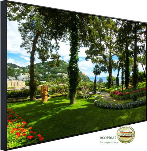 papermoon Infrarotheizung EcoHeat Capri Island Garden mit Matt-Effekt in Bunt, App-Steuerung und Überhitzungsschutz - Bild 1
