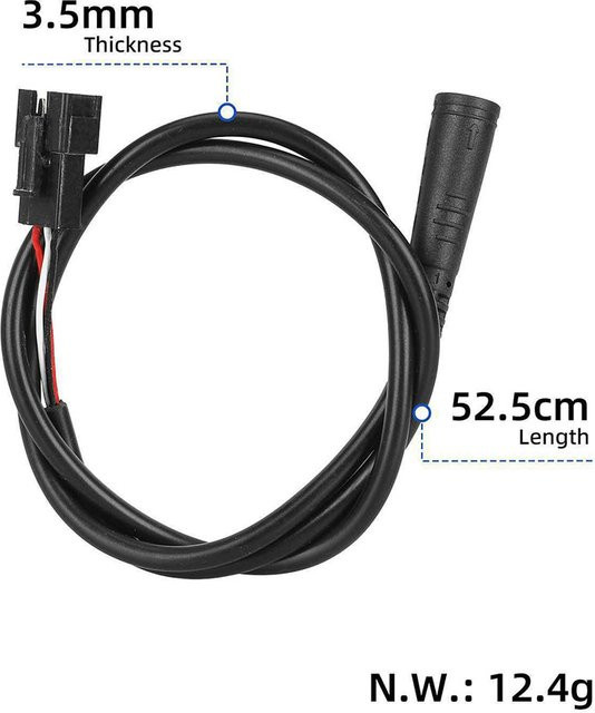 Kukirin G2 Pro 3-Wege-LED-Adapterkabel mit schwarzem Kopf - Bild 1
