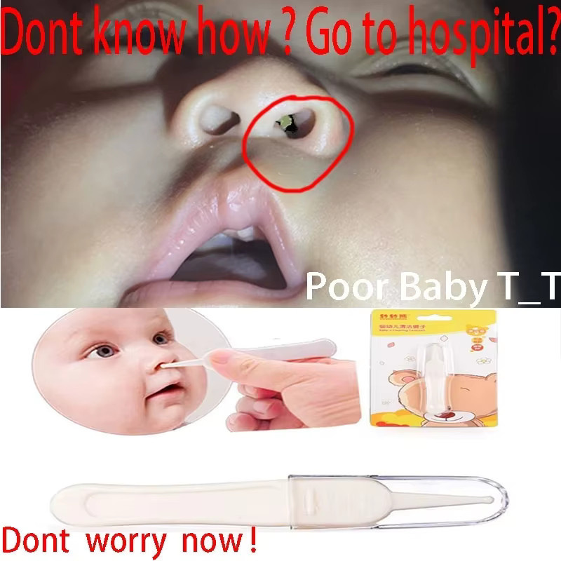 Baby Dig Booger Clip Reinigungswerkzeug für Kleinkinder zur sicheren Pflege von Nase und Ohren in Orange - Bild 2