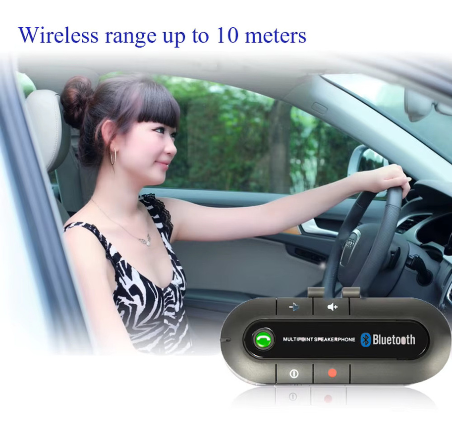 Kebidumei Bluetooth Freisprecheinrichtung für das Auto mit MP3-Musikplayer und Ladegerät in Schwarz - Bild 3