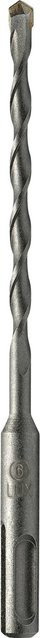 LUX-TOOLS SDS-Plus Hammer-Bohrer mit Carbide-Spitze in Silber, Durchmesser: 6 mm, Länge: 160 mm - Bild 1