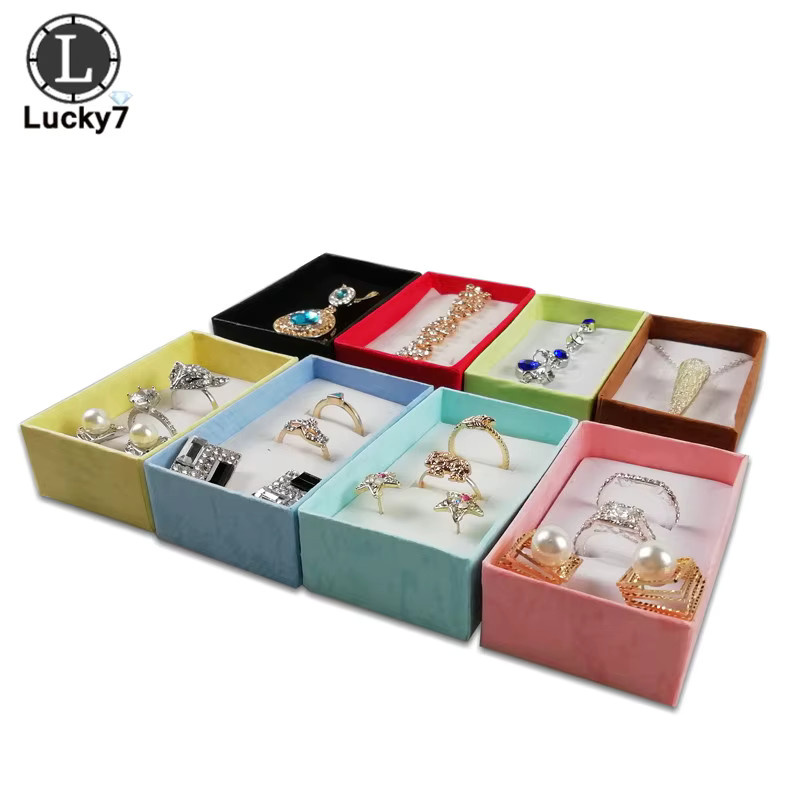 108er Set Schmuck-Präsentationsboxen von luckyiasv aus Papier in Schwarz, B: 5 cm, H: 8 cm - Bild 1