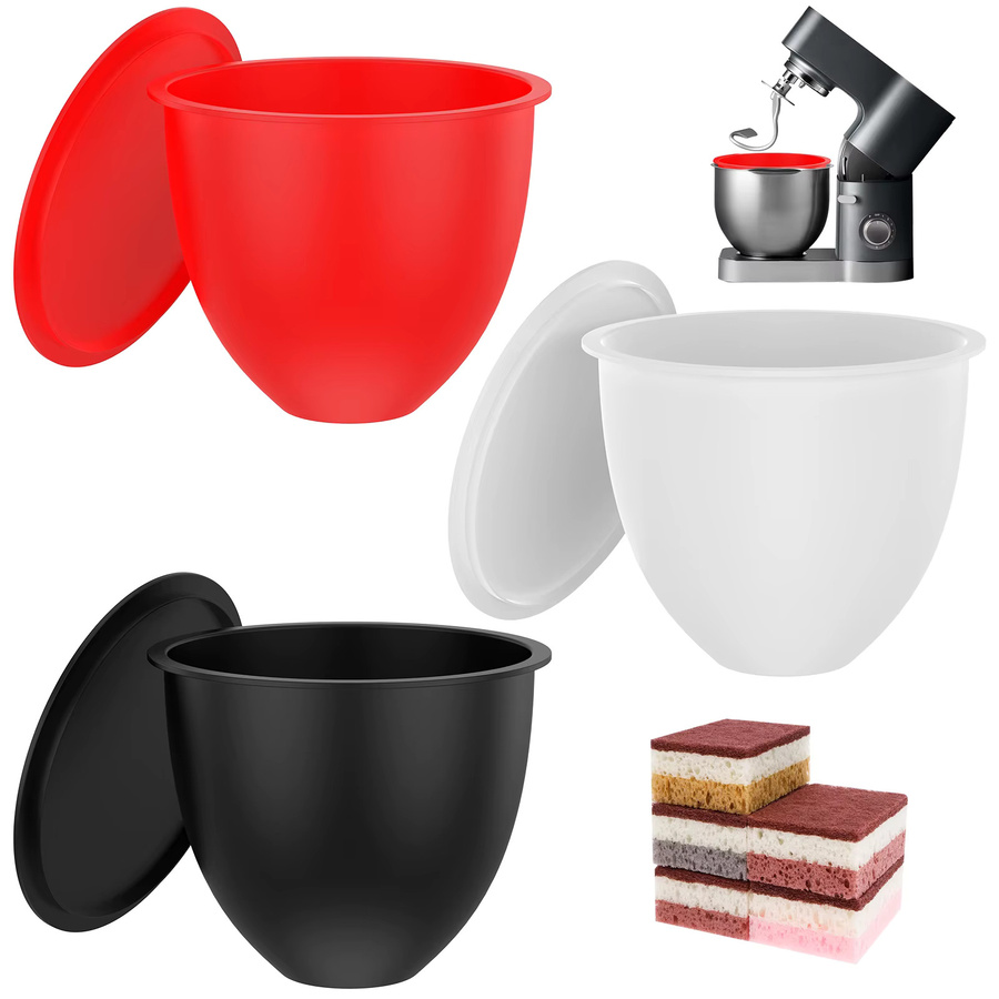Willstar 3er-Set Silikon-Schüsseleinsätze für 5 Qt Standmixer, rund, spülmaschinen- und mikrowellengeeignet - Bild 6