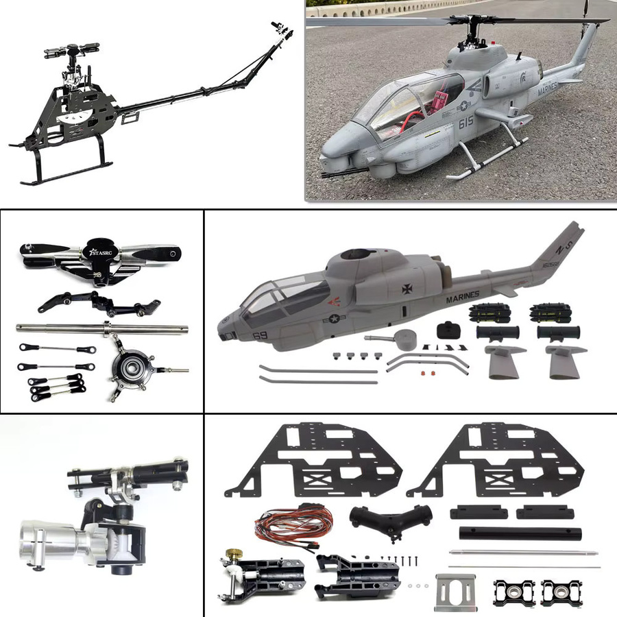 Roban UH-60 Black Hawk Cobra AH-1W Drehmomentrohr-Antrieb, Zubehör - Bild 2