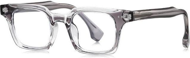 Y.BBY-X Brillenrahmen Herren, Vollrand, Square, TR90, grau - Bild 1