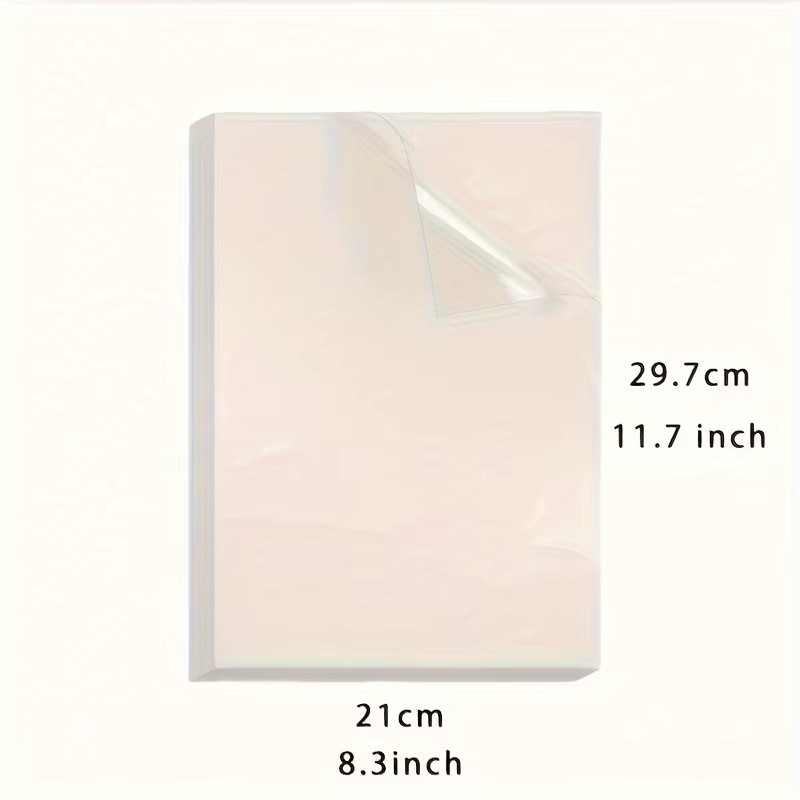 ESHANG 20 Blatt transparente Vinyl-Aufkleberpapier für Tintenstrahldrucker in A4 Format - Bild 2
