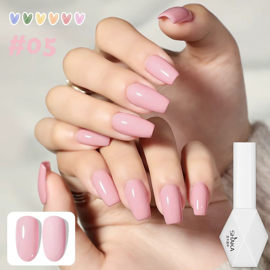 MISS SHAKA Gel-Nagellack, blassgelb, glänzend, 10 ml - Bild 1