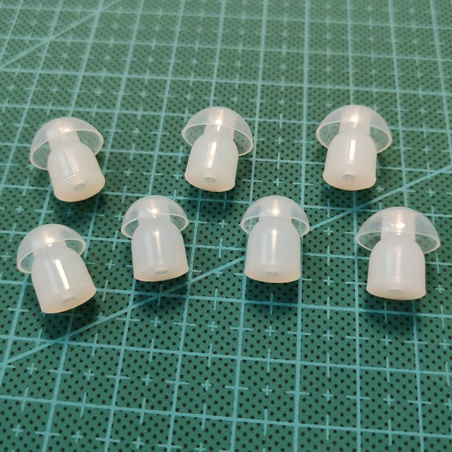 1000 Stück Silikon In-Ear Ohrstöpsel transparent für Kopfhörer und Headsets - Bild 1