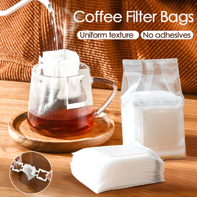 Einweg Kaffee Filter Papier Taschen von tehaoen in Weiß für Home und Office - Bild 1
