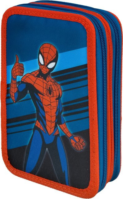 Undercover Tripledecker Etui Spiderman mit Zubehör, Mehrfarbig, B/T/H: 20,5 x 6,0 x 20,5 cm - Bild 1