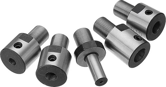 Pleuelmotor Verbindungswelle für K01 50 K01-63 K02-50/63 Mini Chuck DIY Holzdrehmaschine in Silber mit M14*1 Gewinde - Bild 1
