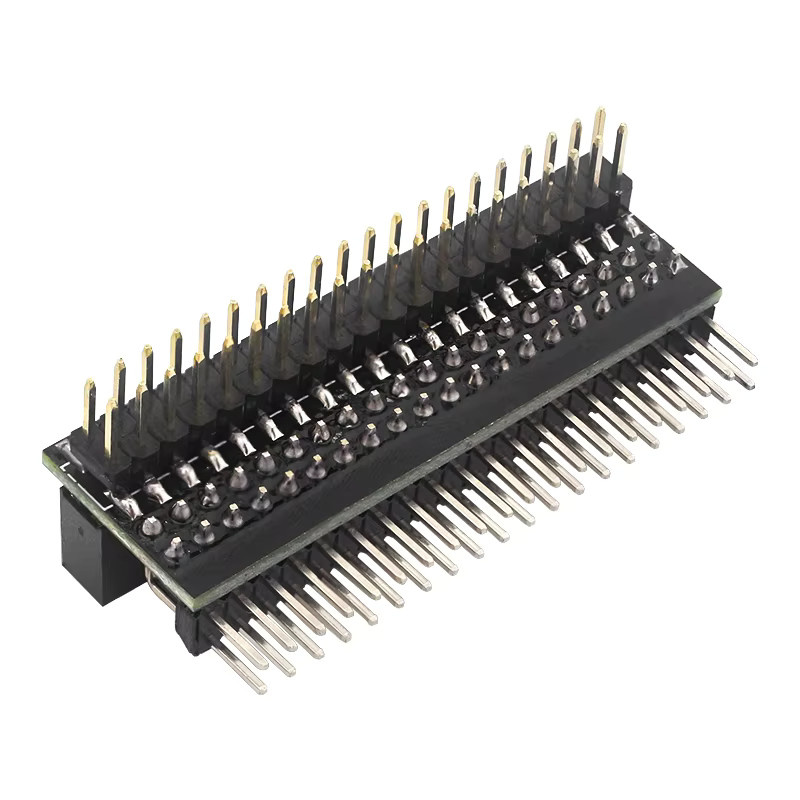 Raspberry Pi 5 GPIO-Header-Erweiterung rechtwinkliger GPIO-Anschluss in Schwarz für Raspberry Pi 5 4B 3B+ 3B Zero 2W sowie Orange Pi und Banana Pi - Bild 2
