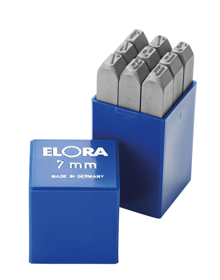 Elora Schlagziffern-Satz 9-teilig blau ELORA-400Z-6 mm - Bild 1