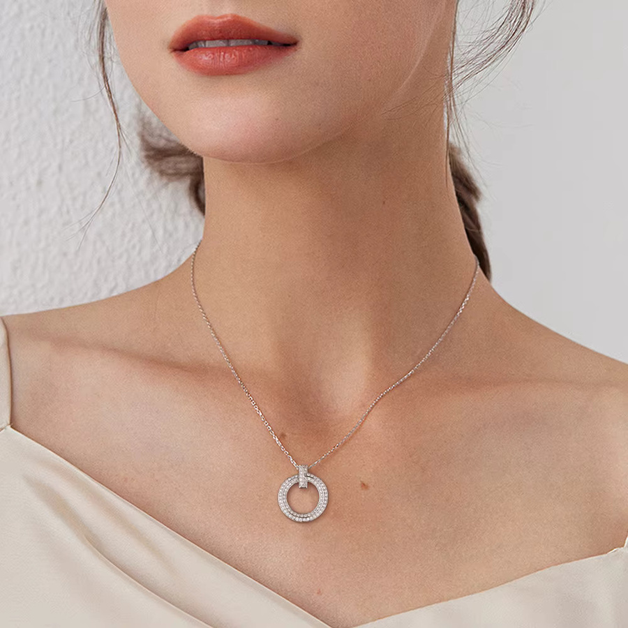 Pretty Beauty Halskette, Moissanit, 925 Silber, Damen - Bild 2