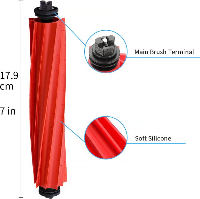 Roborock Hauptbürste für S8 Plus, S8+ und S8 Pro Ultra G20 Staubsaugerzubehör in Rot - Bild 1