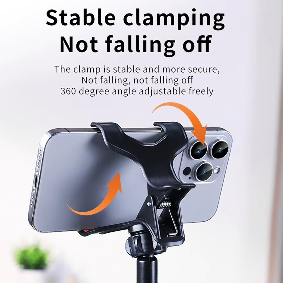 Multifunktionaler Lazy Holder Verstellbarer Langer Arm Universeller Handyhalter mit Clip für Bett und Schreibtisch in Schwarz - Bild 4
