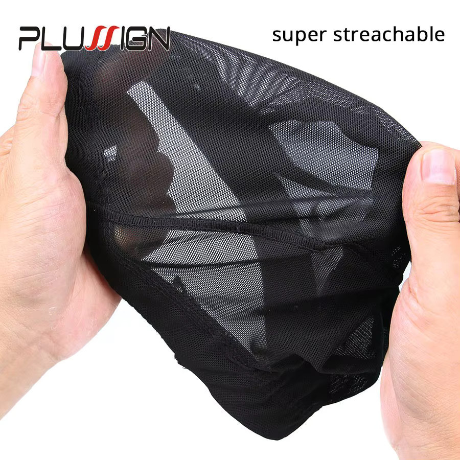 plussign Perücken-Netzkappe, Schwarz, Unisex - Bild 3