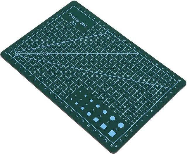 KaiSai Selbstheilende Schneidematte A5 aus PVC in Grün - Bild 1