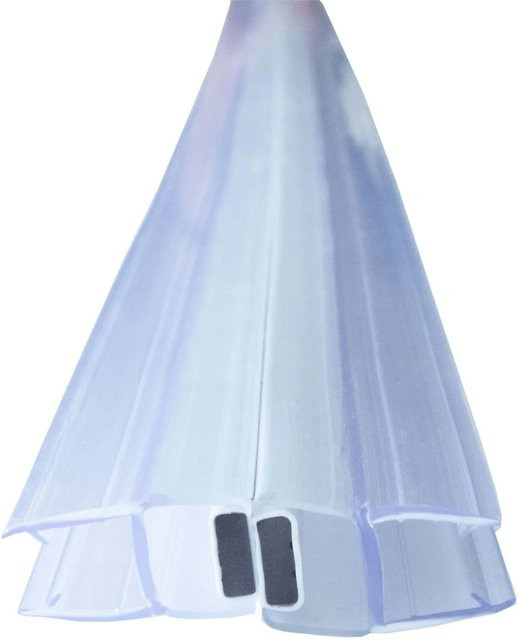 Bagnoxx Magnetdichtung für Duschtüren 180 Grad, 2 Stück à 2 m, für 8 mm Glas, Transparent - Bild 1