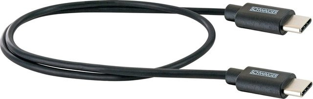 Schwaiger USB-C Sync- und Ladekabel in Schwarz, 0,5 m - Bild 1