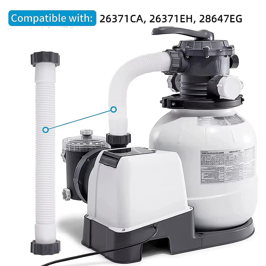 Intex Poolpumpenschlauch 16 Zoll in Weiß für Sandfilterpumpen und Salzwassersysteme - Bild 3