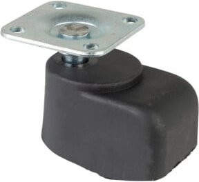 BS Walzenrolle F73.025 mit Schraube, Raddurchmesser 25 mm, Schwarz - Bild 1
