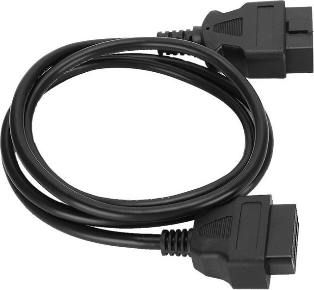 KaiSai OBD2 16-poliges Diagnoseadapter Verlängerungskabel Stecker auf Buchse, Schwarz, Länge: 1,5 m - Bild 1