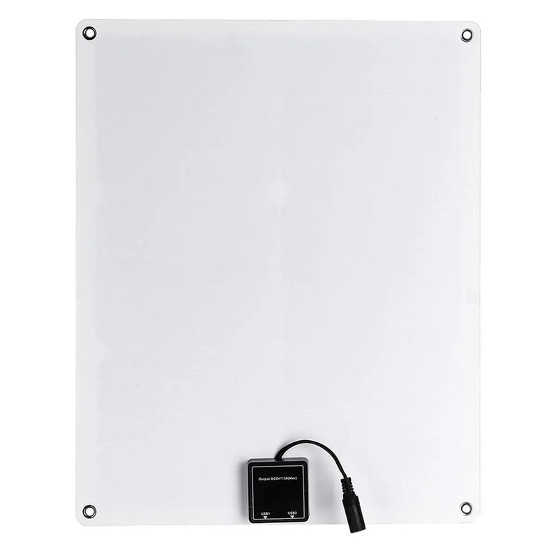 LOKMAT Solar-Kit mit 300W flexiblem Monokristallin-Silizium-Solarpanel und 20A Controller in Schwarz - Bild 2