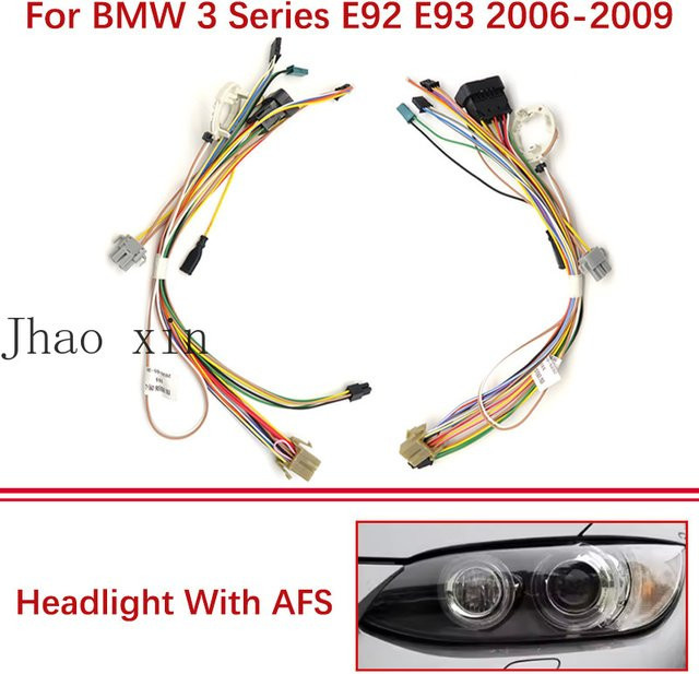 JHao Xin Vorderer Scheinwerfer-Kabelbaum-Steckverbinder für BMW 3er Serie E92 E93 2006-2009 mit AFS in Multicolour - Bild 1