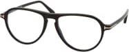 Tom Ford FT 5869-B Korrektionsbrille, Aviator, Vollrand, Black, Herren - Bild 1