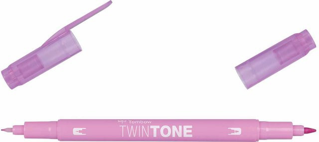 Tombow TwinTone Fasermaler in Candy Pink für feine Tintenzeichnungen - Bild 1