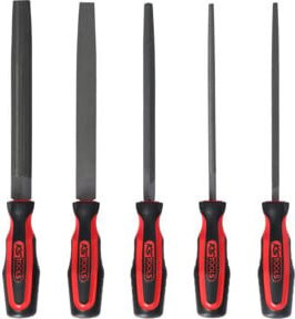 KS TOOLS Werkstattfeilen-Satz, 5-teilig, Stahl, mehrfarbig - Bild 1