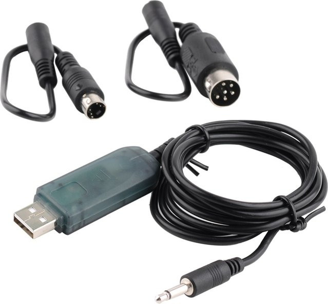 Flysky FS-SM100 USB-Simulator-Adapter in Schwarz für RC-Flugtraining, kompatibel mit FS-i6, I10, T6, CT6B und GT3 Sendern - Bild 1