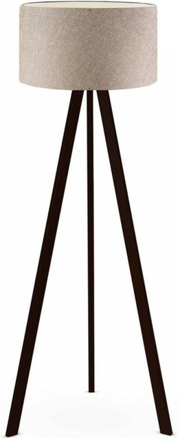 Opviq Stehlampe in Beige aus PVC und MDF im skandinavischen Design, E27, Höhe: 140 cm, Breite: 38 cm, Tiefe: 38 cm - Bild 1