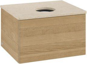 V&B Waschtischunterschrank Antao mit Beleuchtung ohne Frontstruktur in Honey Oak, B/T/H: 60 x 36 x 50 cm - Bild 1