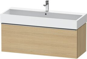 Duravit Waschtischunterschrank D-Neo wandhängend in Weiß Matt, B: 118,4 cm, T: 44,2 cm, H: 44,0 cm - Bild 1