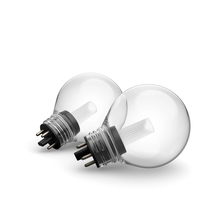 Philips Hue White & Color Ambiance Festavia Globe Outdoor LED-Dekolampe, 2er-Pack, Multicolor, Transparent - Bild 1