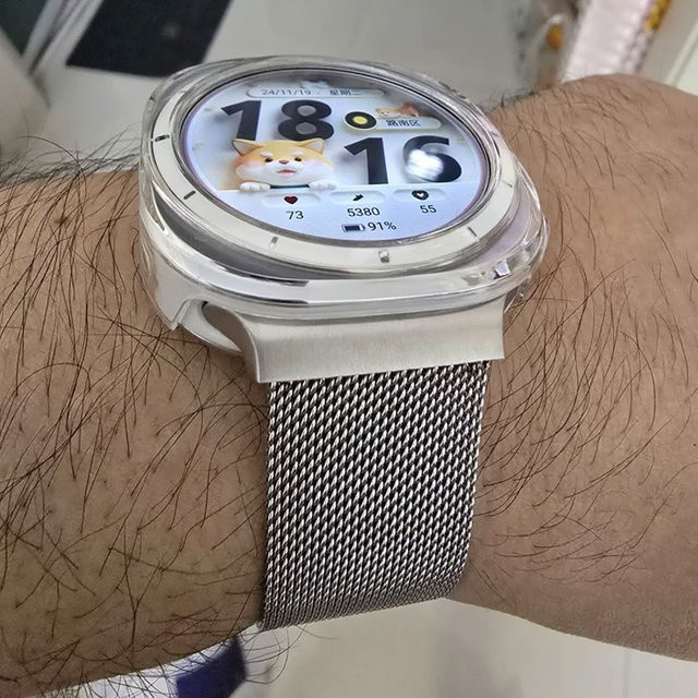 Uhrenarmband Milanese Loop für Samsung Galaxy Watch 7 Ultra 47mm, Edelstahl, Silber, Unisex - Bild 1
