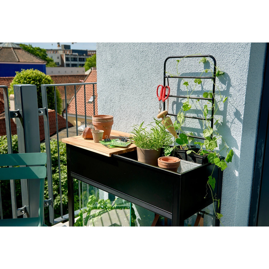Juliana Gewächshaus Urban Vertical in Schwarz mit 3 mm Sicherheitsglas, B/T: 33 x 71 cm - Bild 2