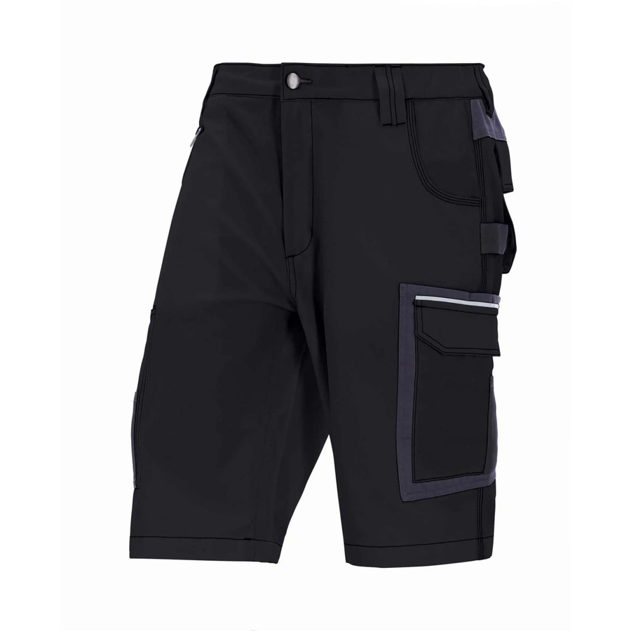 Eliworx Workwear Shorts mit Stifttasche in Anthrazit-Schwarz mit reflektierenden Elementen Gr. 52 - Bild 2